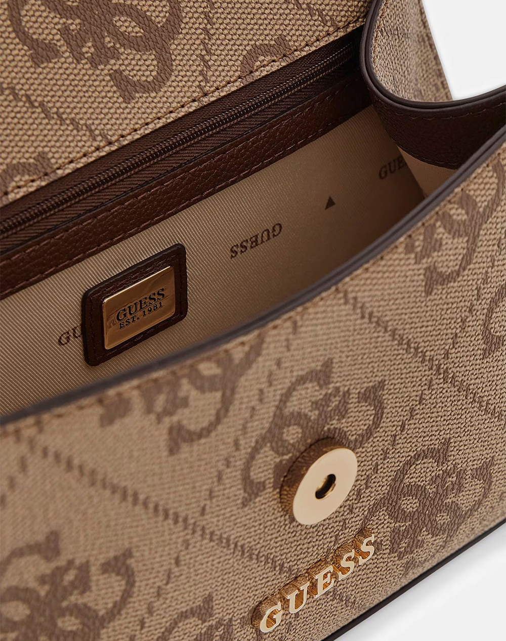 Guess Karnilla Logo Flap Shldr Bag Τσάντα Γυναικείο Hwos9901190-Lgw Mixed Γυναικεία αξεσουάρ τσάντες Politikos Shop Πολιτικός