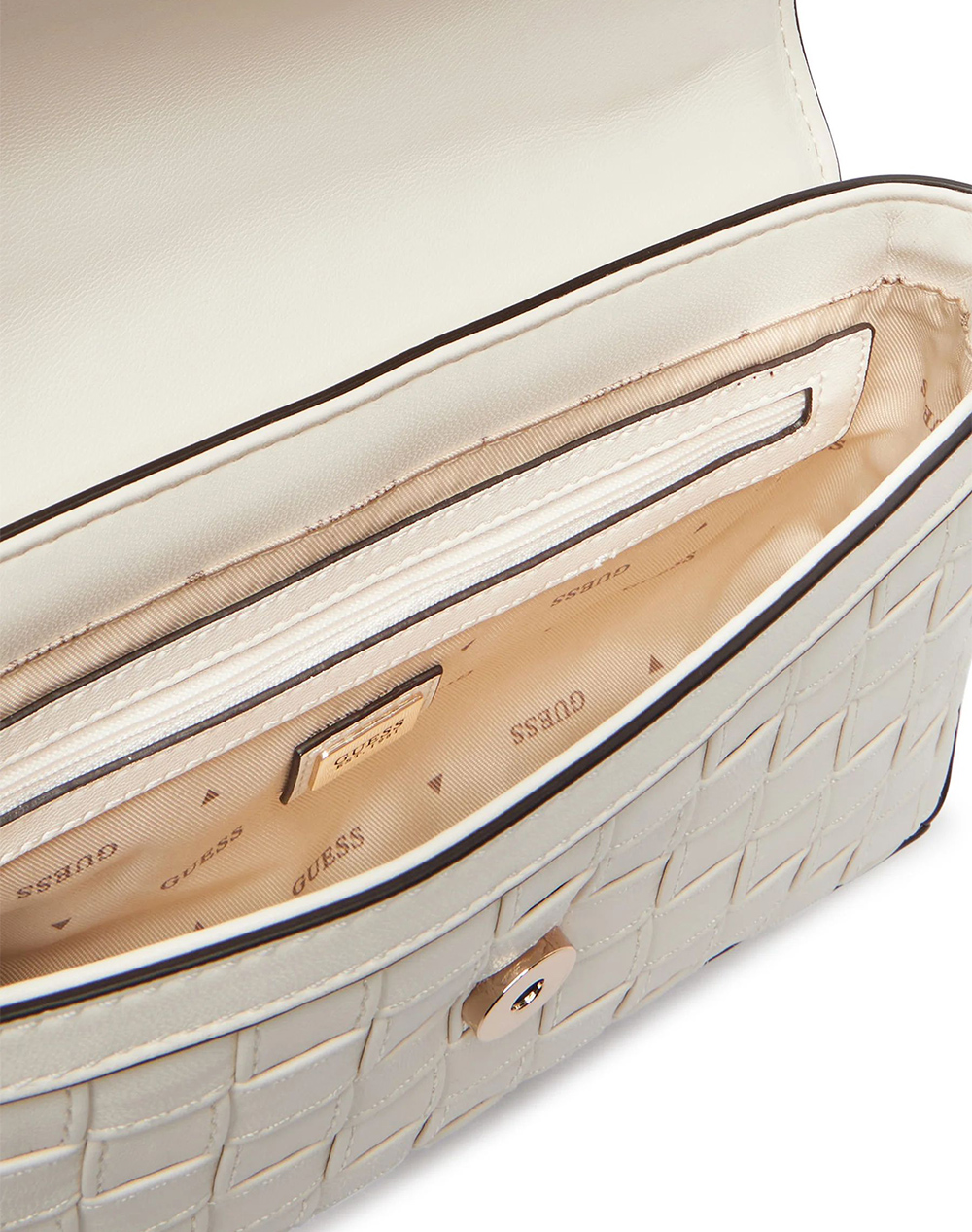 Guess Sandy Convertible Xbody Flap Τσάντα Γυναικείο Hwwg8418210-Off Offwhite Γυναικεία αξεσουάρ τσάντες Politikos Shop Πολιτικός
