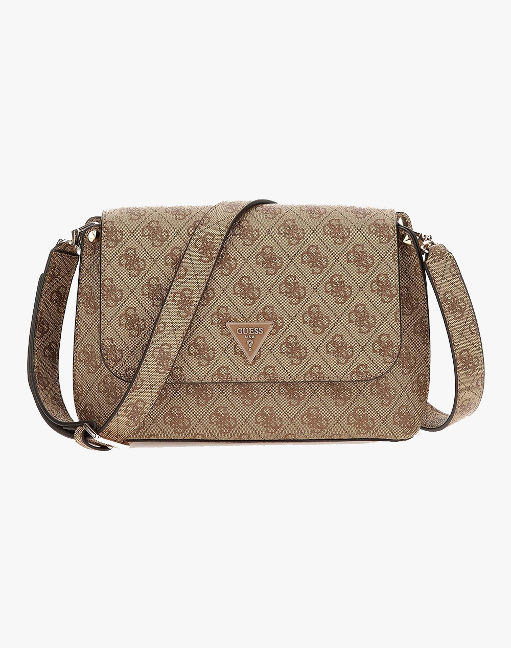 GUESS MERIDIAN II FLAP CROSSBODY ΤΣΑΝΤΑ ΓΥΝΑΙΚΕΙΟ HWSG6974200-LTL SandyBrown