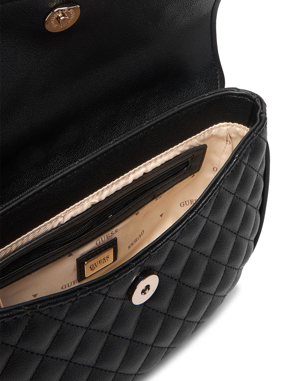 Guess Atabey Convertible Xbody Flap Τσάντα Γυναικείο Hwqg9894210-Bla Black Γυναικεία αξεσουάρ τσάντες Politikos Shop Πολιτικός
