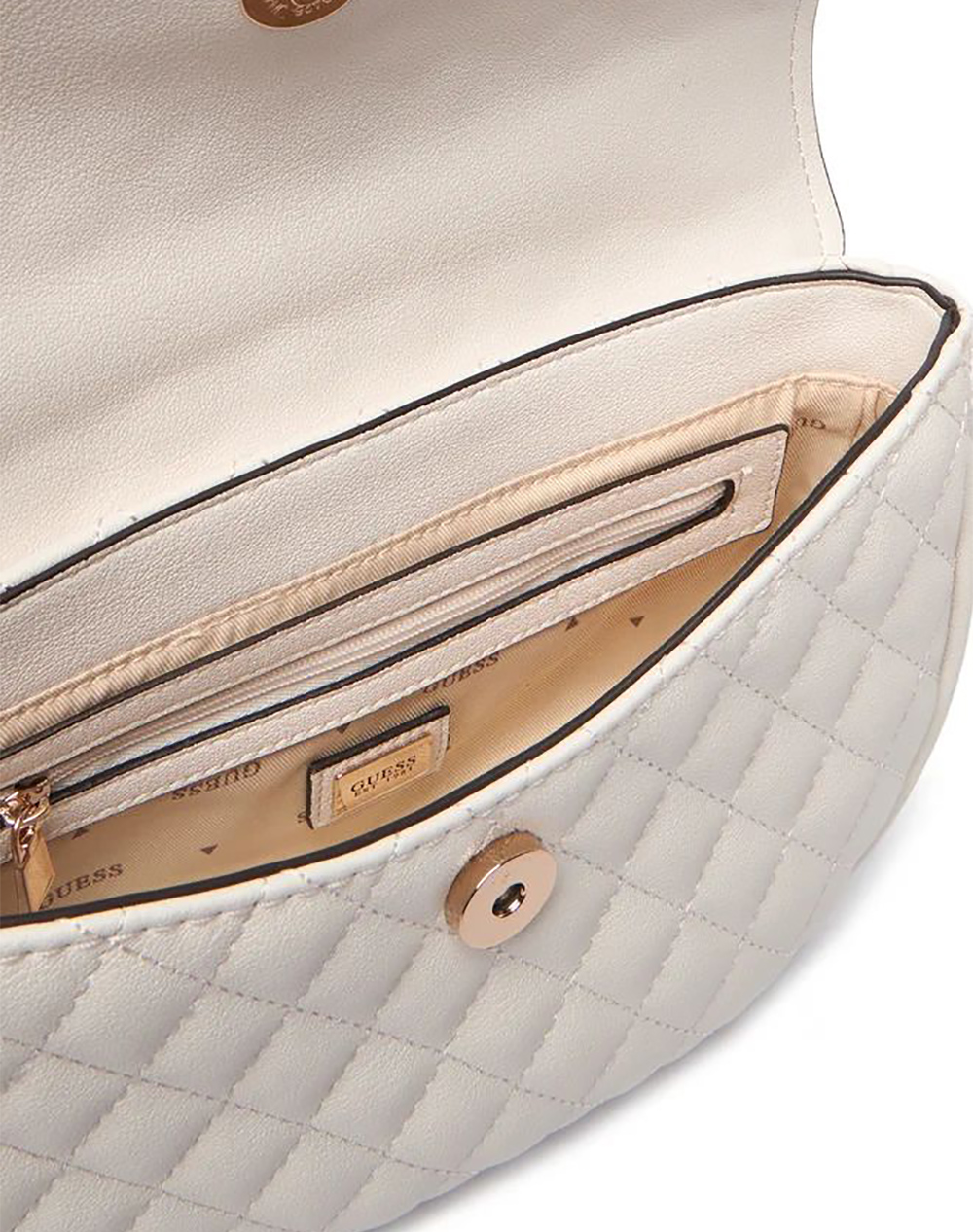 Guess Atabey Convertible Xbody Flap Τσάντα Γυναικείο Hwqg9894210-Off Offwhite Γυναικεία αξεσουάρ τσάντες Politikos Shop Πολιτικός