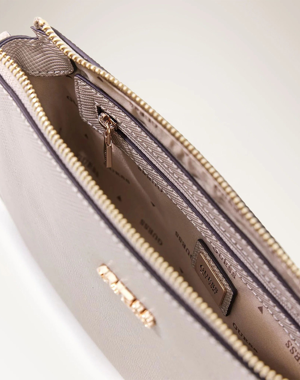 Guess Noelle Ii Dbl Pouch Crossbody Τσάντα Γυναικείο Hwzg9672710-Tau Biege Γυναικεία αξεσουάρ τσάντες Politikos Shop Πολιτικός