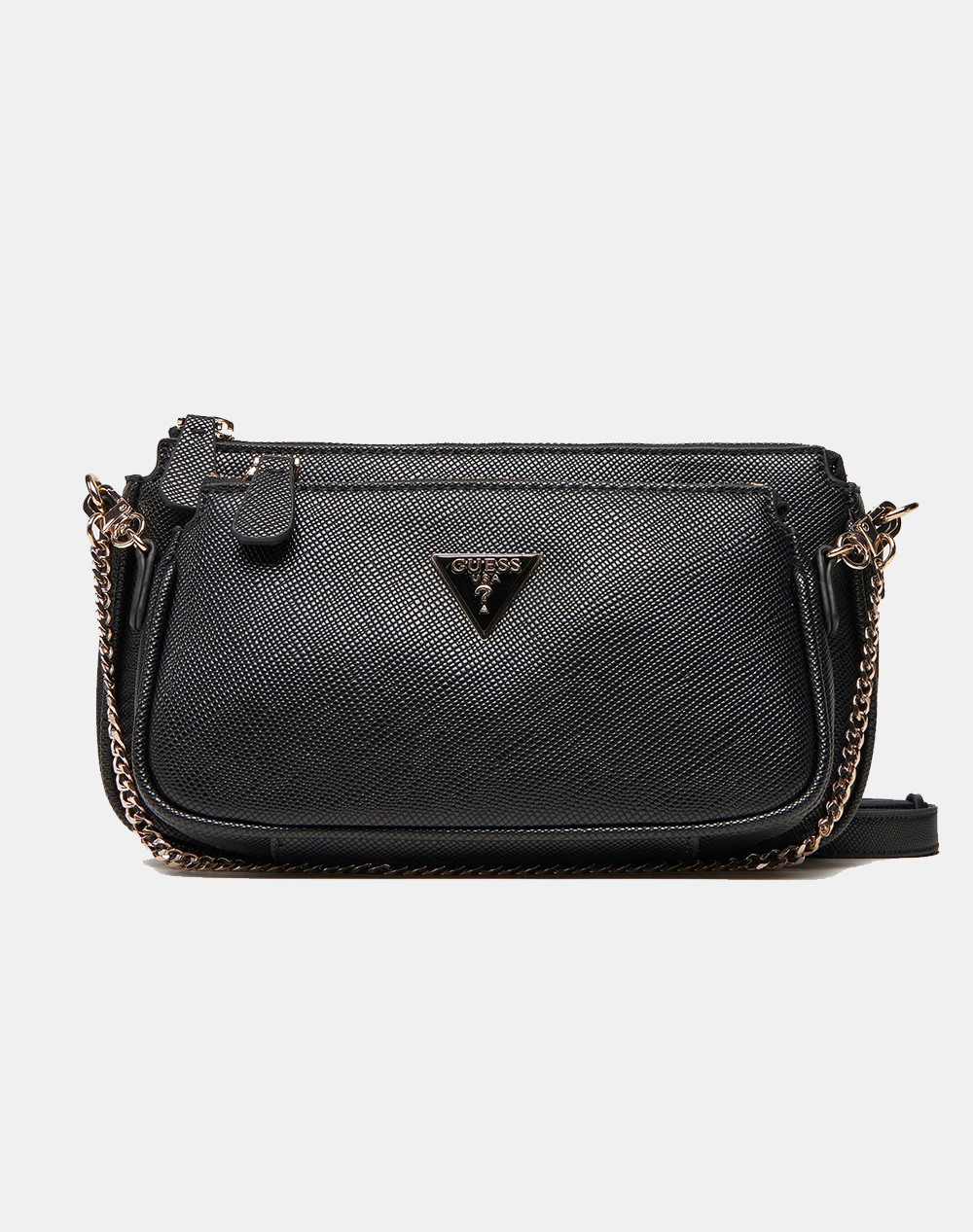 GUESS NOELLE II DBL POUCH CROSSBODY ΤΣΑΝΤΑ ΓΥΝΑΙΚΕΙΟ HWZG9672710-BLA Black