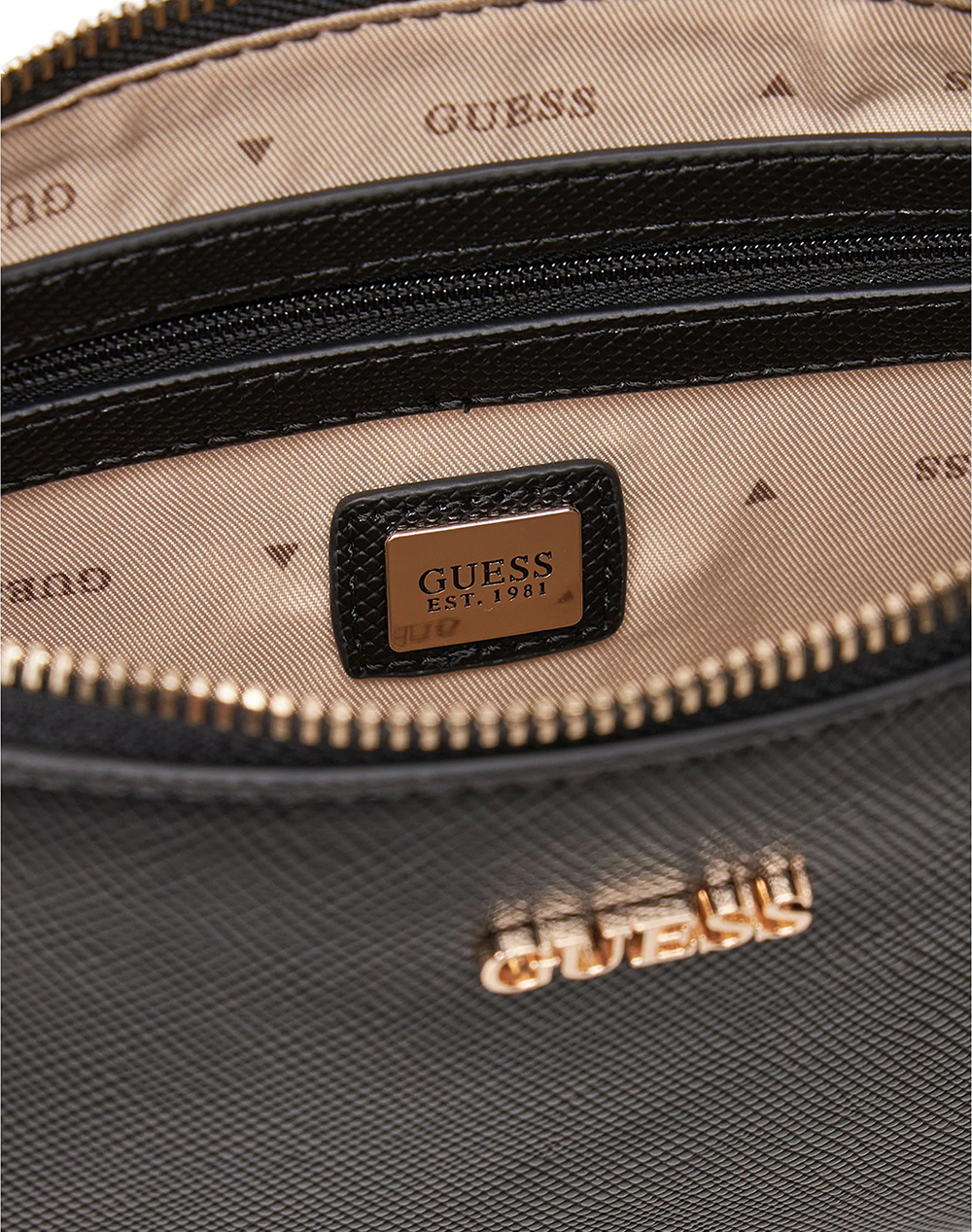 Guess Noelle Ii Dbl Pouch Crossbody Τσάντα Γυναικείο Hwzg9672710-Bla Black Γυναικεία αξεσουάρ τσάντες Politikos Shop Πολιτικός