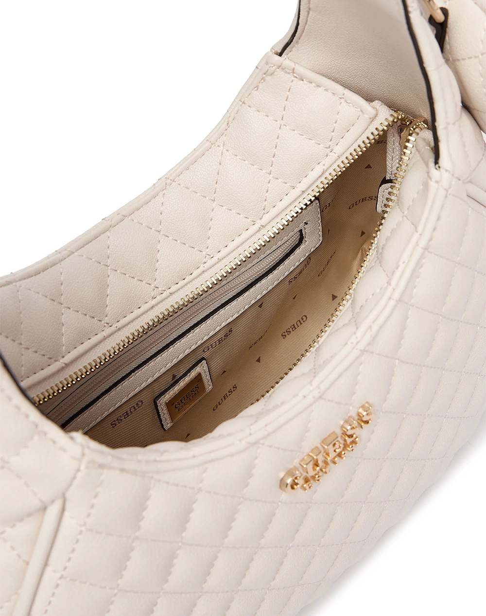 Guess Atabey Hobo Τσάντα Γυναικείο Hwqg9894010-Off Offwhite Γυναικεία αξεσουάρ τσάντες Politikos Shop Πολιτικός
