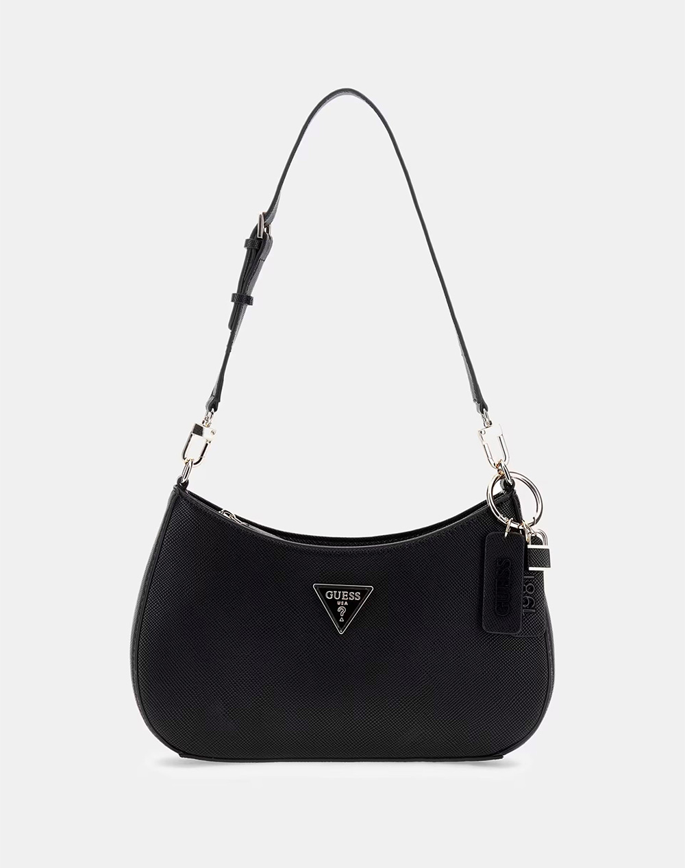 GUESS NOELLE II TOP ZIP SHOULDER BAG ΤΣΑΝΤΑ ΓΥΝΑΙΚΕΙΟ HWZG9672180-BLA Black