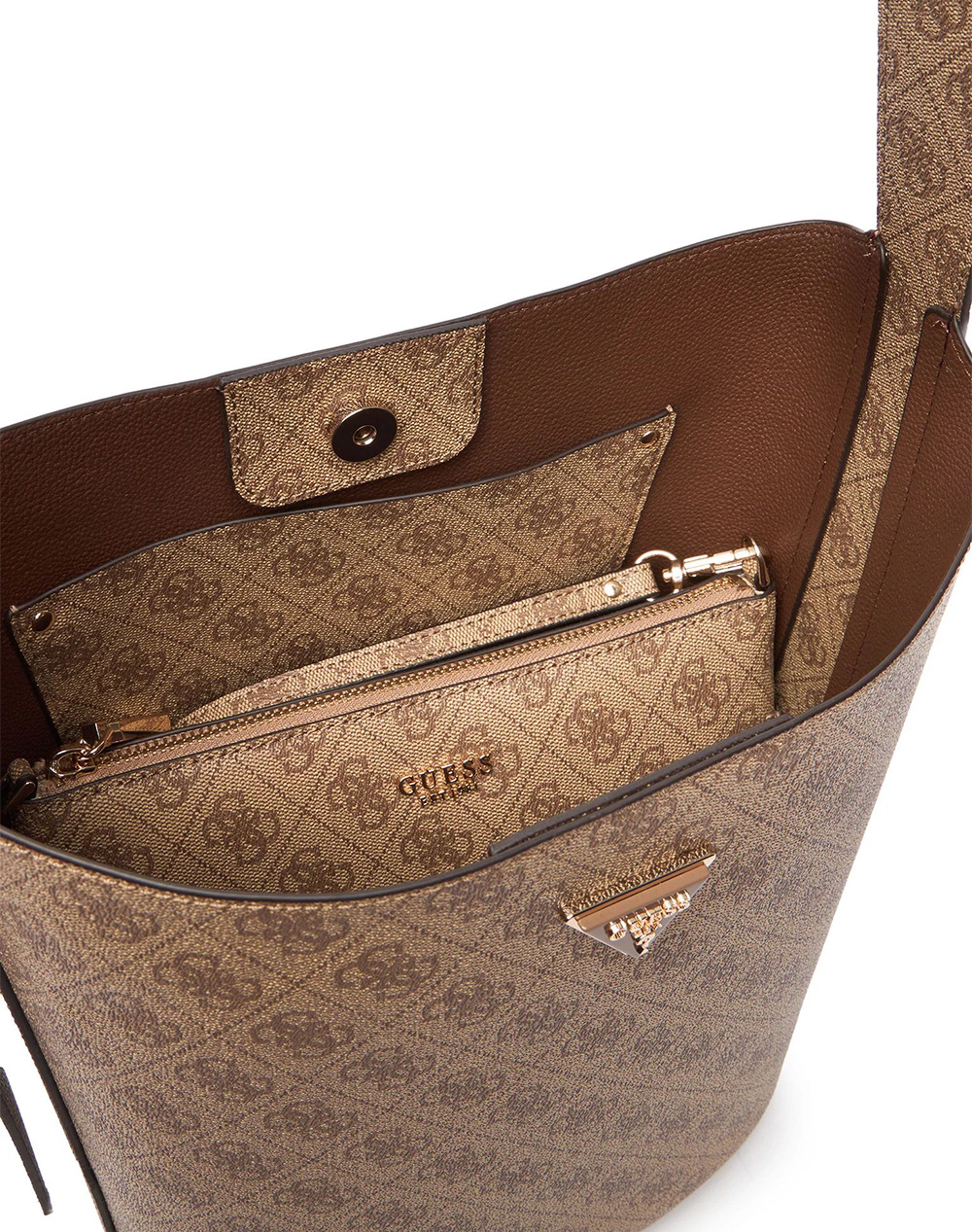 Guess Meridian Ii Bucket Τσάντα Γυναικείο Hwsg6974040-Ltl Sandybrown Γυναικεία αξεσουάρ τσάντες Politikos Shop Πολιτικός