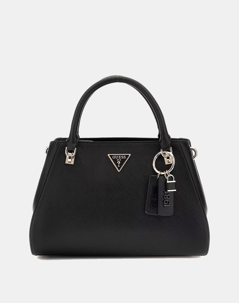 GUESS NOELLE II LUXURY SATCHEL ΤΣΑΝΤΑ ΓΥΝΑΙΚΕΙΟ HWZG9672070-BLA Black