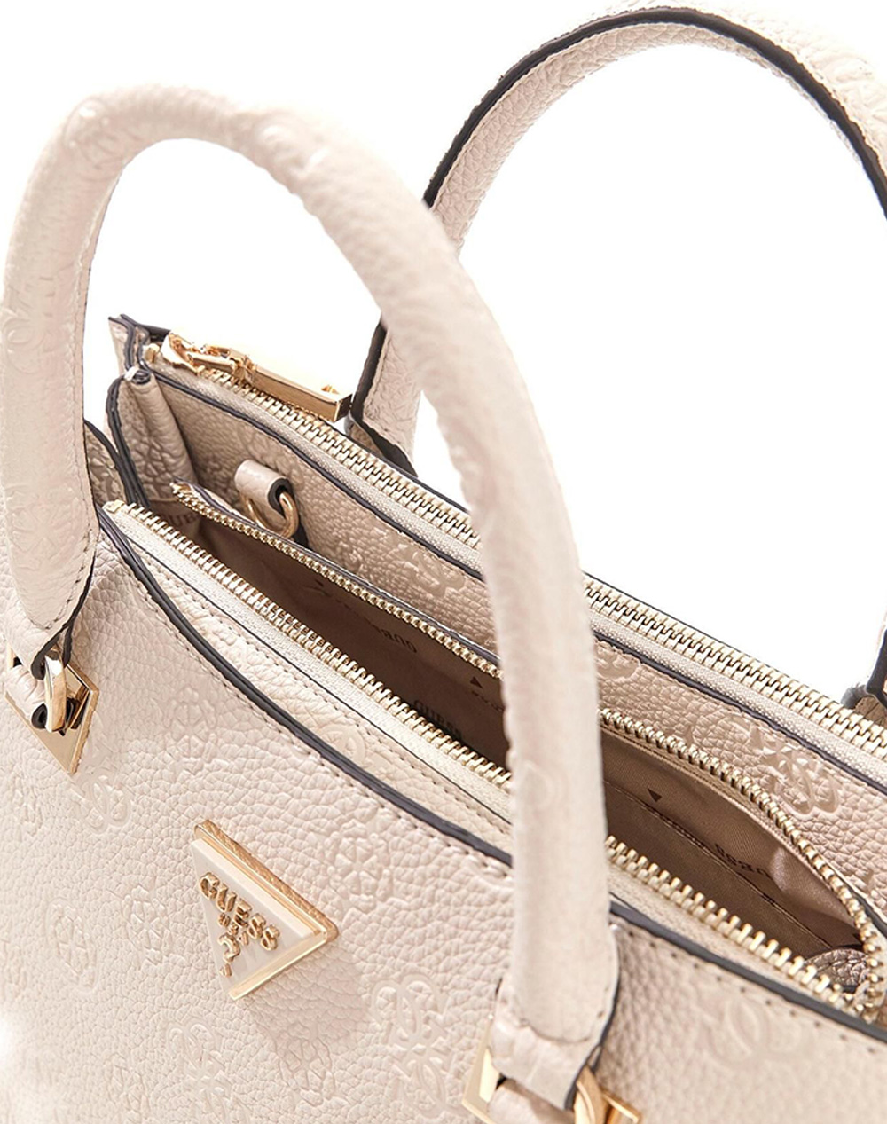 Guess Cresidia Ii Society Satchel Τσάντα Γυναικείο Hwpd9888070-Ofl Offwhite Γυναικεία αξεσουάρ τσάντες Politikos Shop Πολιτικός