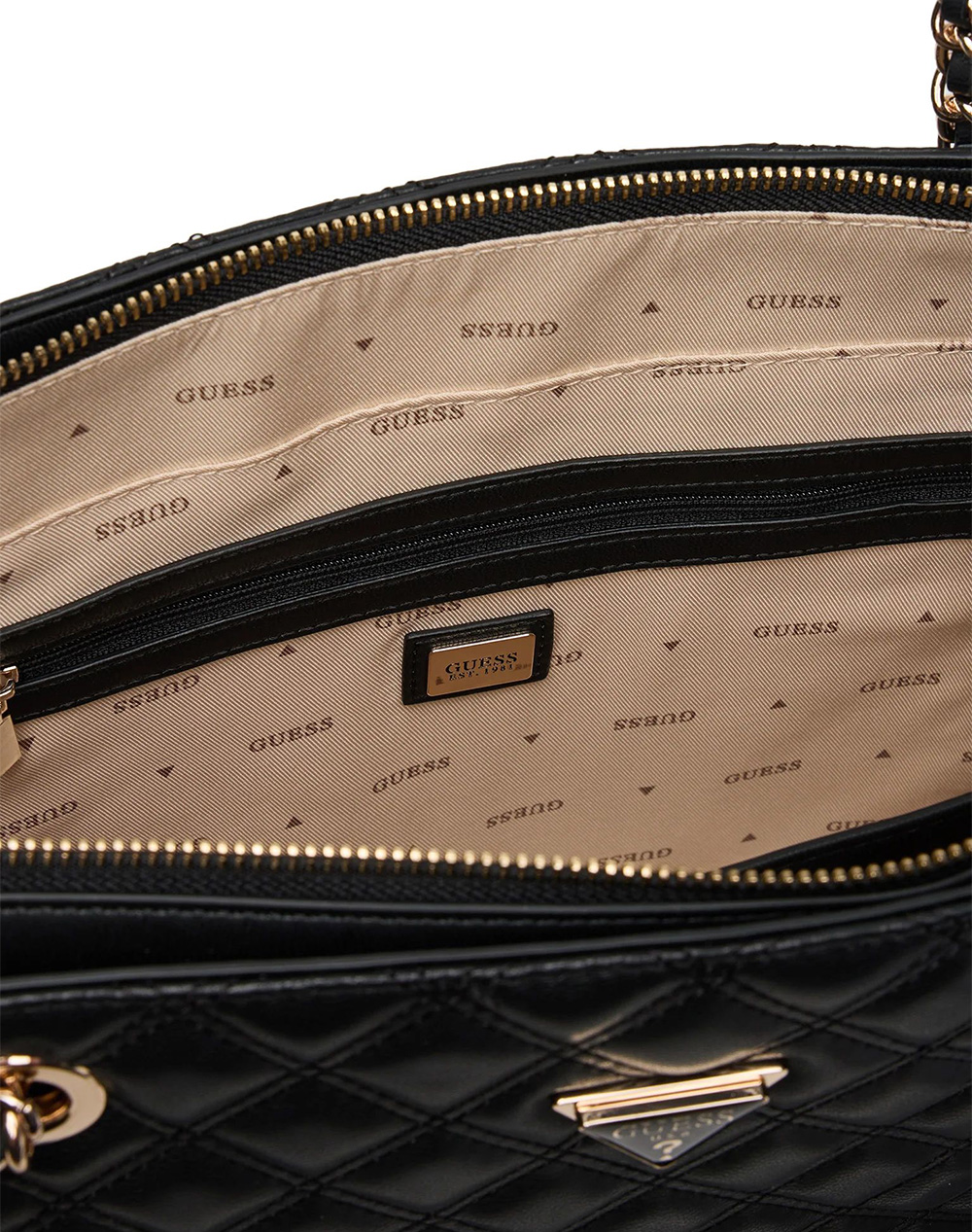 Guess Giully Ii Large Tote Τσάντα Γυναικείο Hwqg9673240-Bla Black Γυναικεία αξεσουάρ τσάντες Politikos Shop Πολιτικός