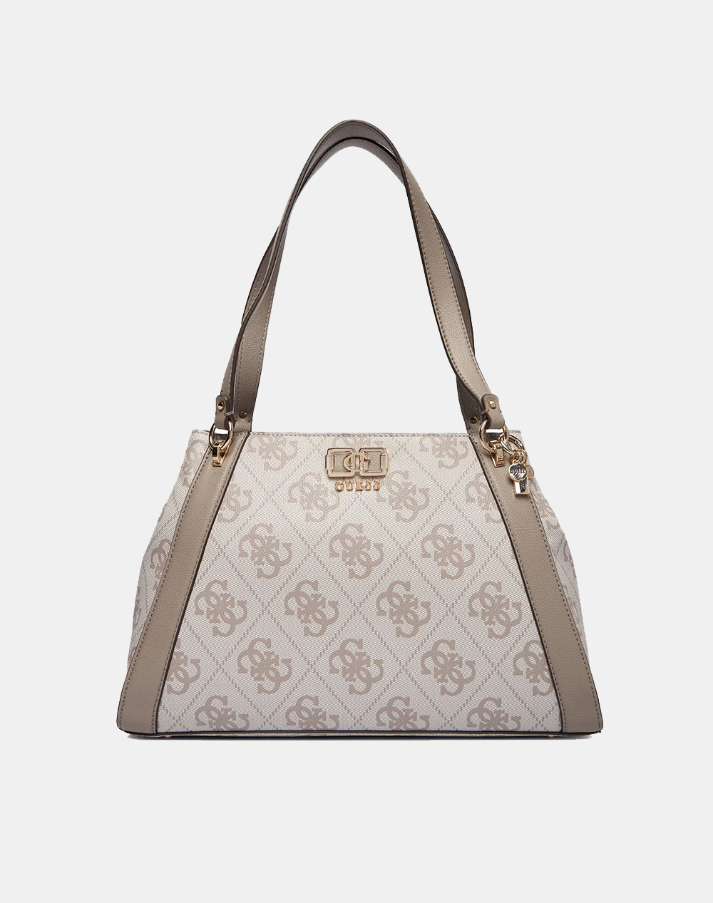 GUESS KARNILLA LOGO GFRIEND CARRYALL ΤΣΑΝΤΑ ΓΥΝΑΙΚΕΙΟ HWOS9901220-DKO Ecru