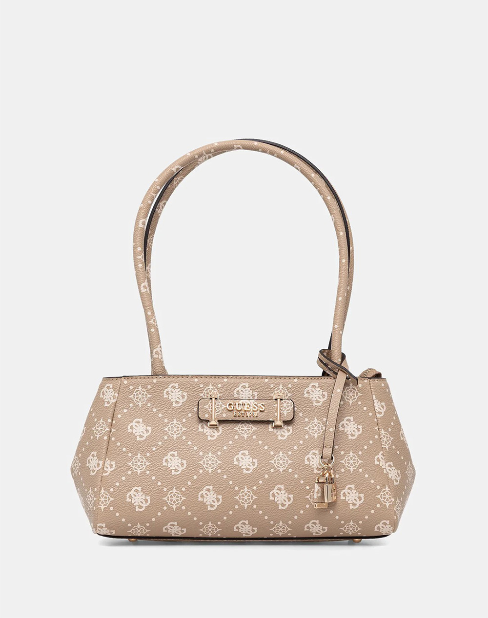 GUESS CARRIE LOGO GRLFND SHLDR STCHL ΤΣΑΝΤΑ ΓΥΝΑΙΚΕΙΟ HWGP9898080-BSG Biege