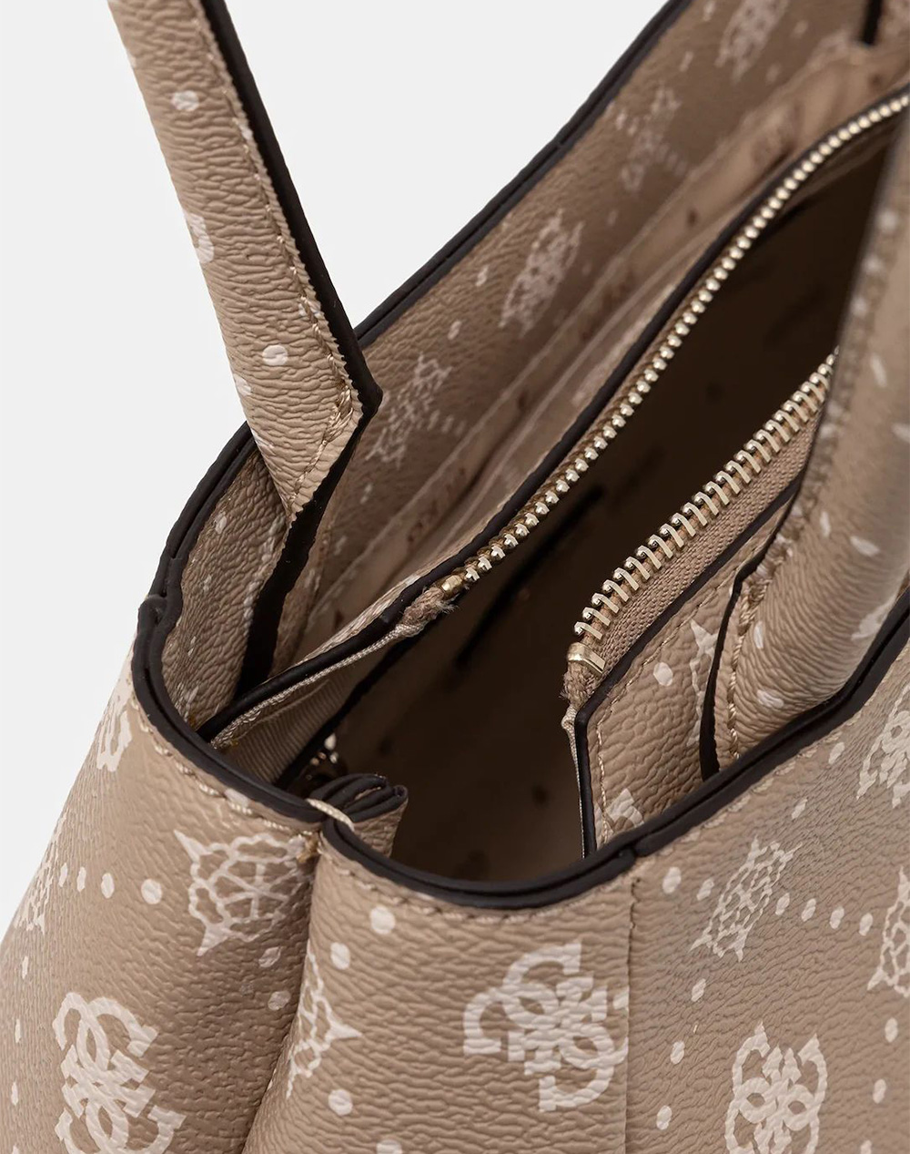 Guess Carrie Logo Grlfnd Shldr Stchl Τσάντα Γυναικείο Hwgp9898080-Bsg Biege Γυναικεία αξεσουάρ τσάντες Politikos Shop Πολιτικός