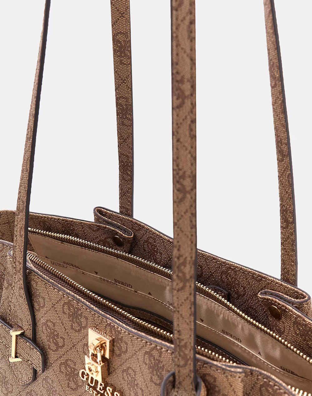Guess Yesba Grlfrnd Shoulder Satchel Τσάντα Γυναικείο Hwsg7833080-Ltl Sandybrown Γυναικεία αξεσουάρ τσάντες Politikos Shop Πολιτικός