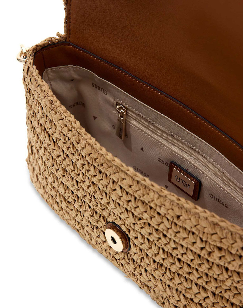 Guess Ofelia Flap Shoulder Bag Τσάντα Γυναικείο Hwwg9923190-Ntc Cookiebrown Γυναικεία αξεσουάρ τσάντες Politikos Shop Πολιτικός