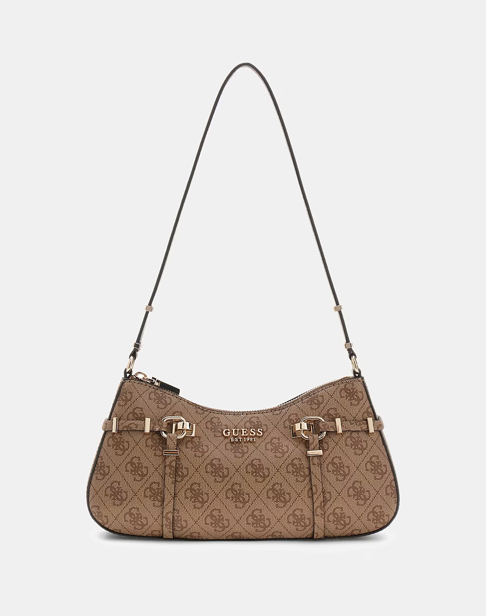 GUESS LEONA LOGO SHOULDER BAG ΤΣΑΝΤΑ ΓΥΝΑΙΚΕΙΟ HWSG9917180-LTL Cappuccino