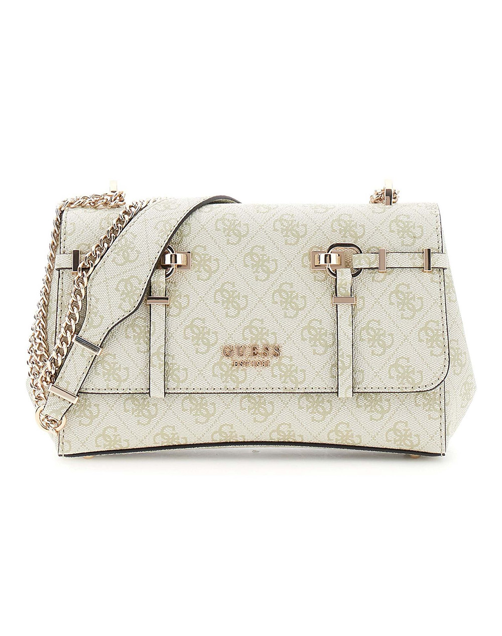 GUESS LEONA LOGO CONVRTBL XBODY FLAP ΤΣΑΝΤΑ ΓΥΝΑΙΚΕΙΟ HWSG9917210-SGO LightGreen