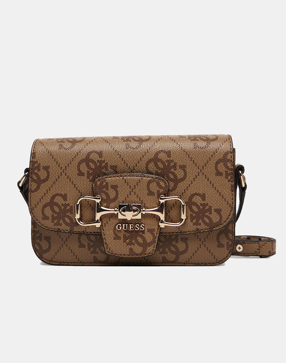 GUESS JANIE LOGO CNVRTBL XBODY FLAP ΤΣΑΝΤΑ ΓΥΝΑΙΚΕΙΟ HWOS9924210-LTL Chocolate