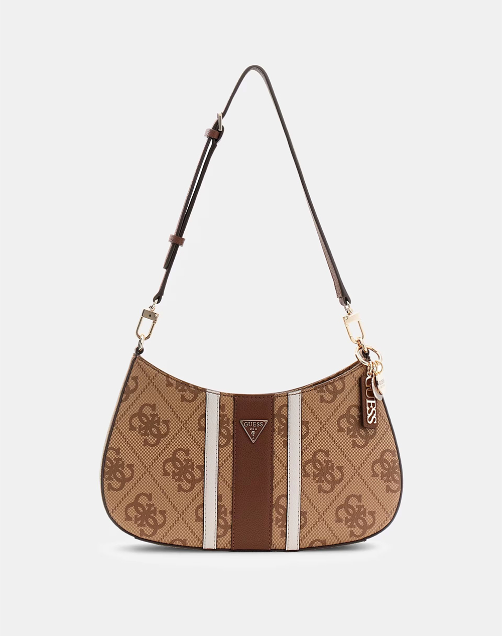 GUESS NOELLE II TOP ZIP SHOULDER BAG ΤΣΑΝΤΑ ΓΥΝΑΙΚΕΙΟ HWSS9672180-LGW Cappuccino