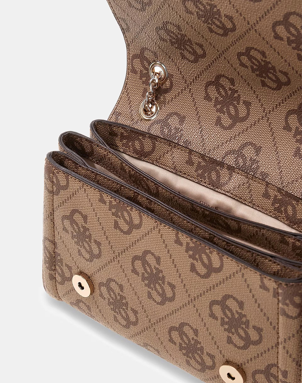 Guess Noelle Ii Cnvrtble Xbody Flap Τσάντα Γυναικείο Hwss9672210-Lgw Cappuccino Γυναικεία αξεσουάρ τσάντες Politikos Shop Πολιτικός