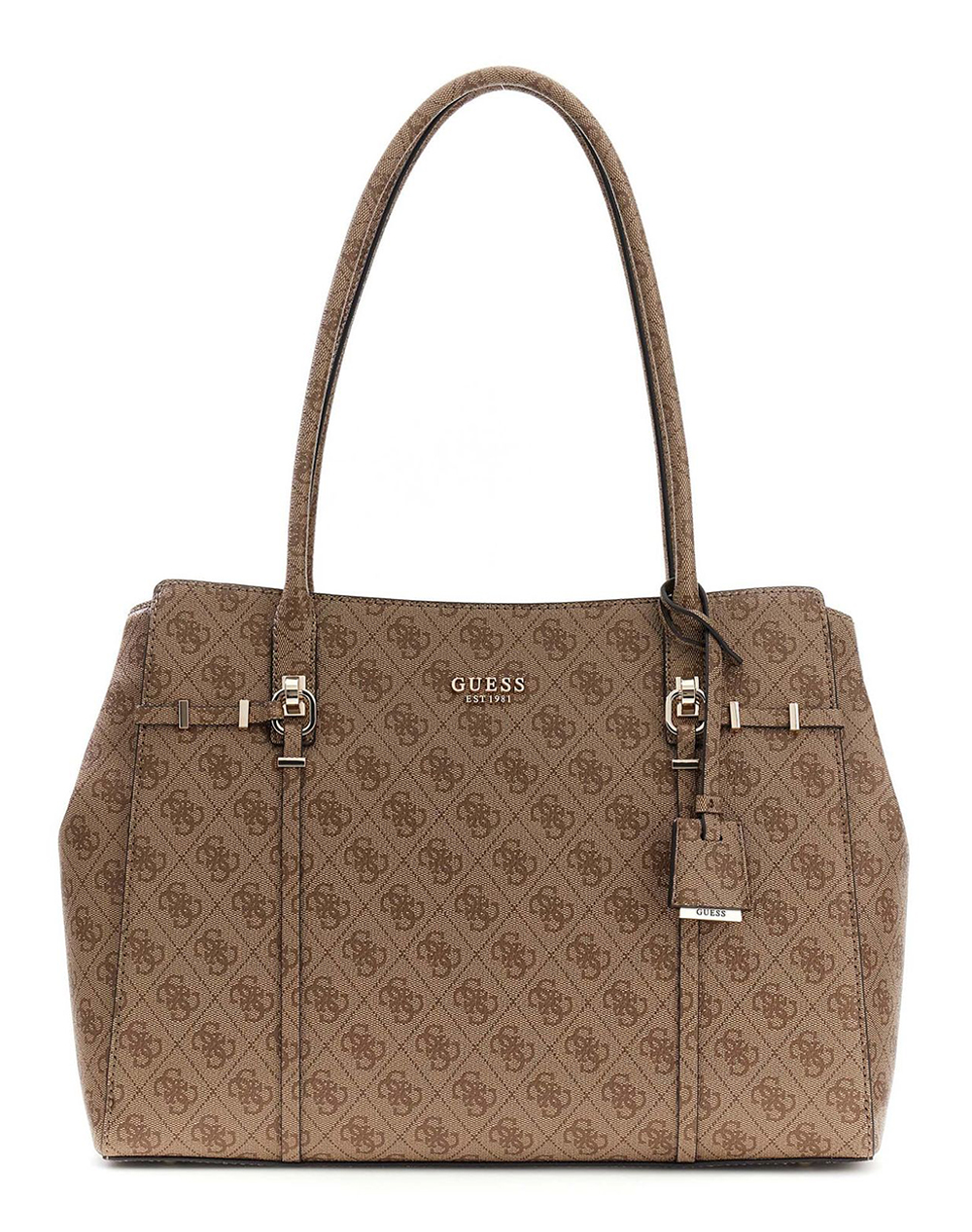 GUESS LEONA LOGO 2 COMP TOTE ΤΣΑΝΤΑ ΓΥΝΑΙΚΕΙΟ HWSG9917230-LTL Cappuccino