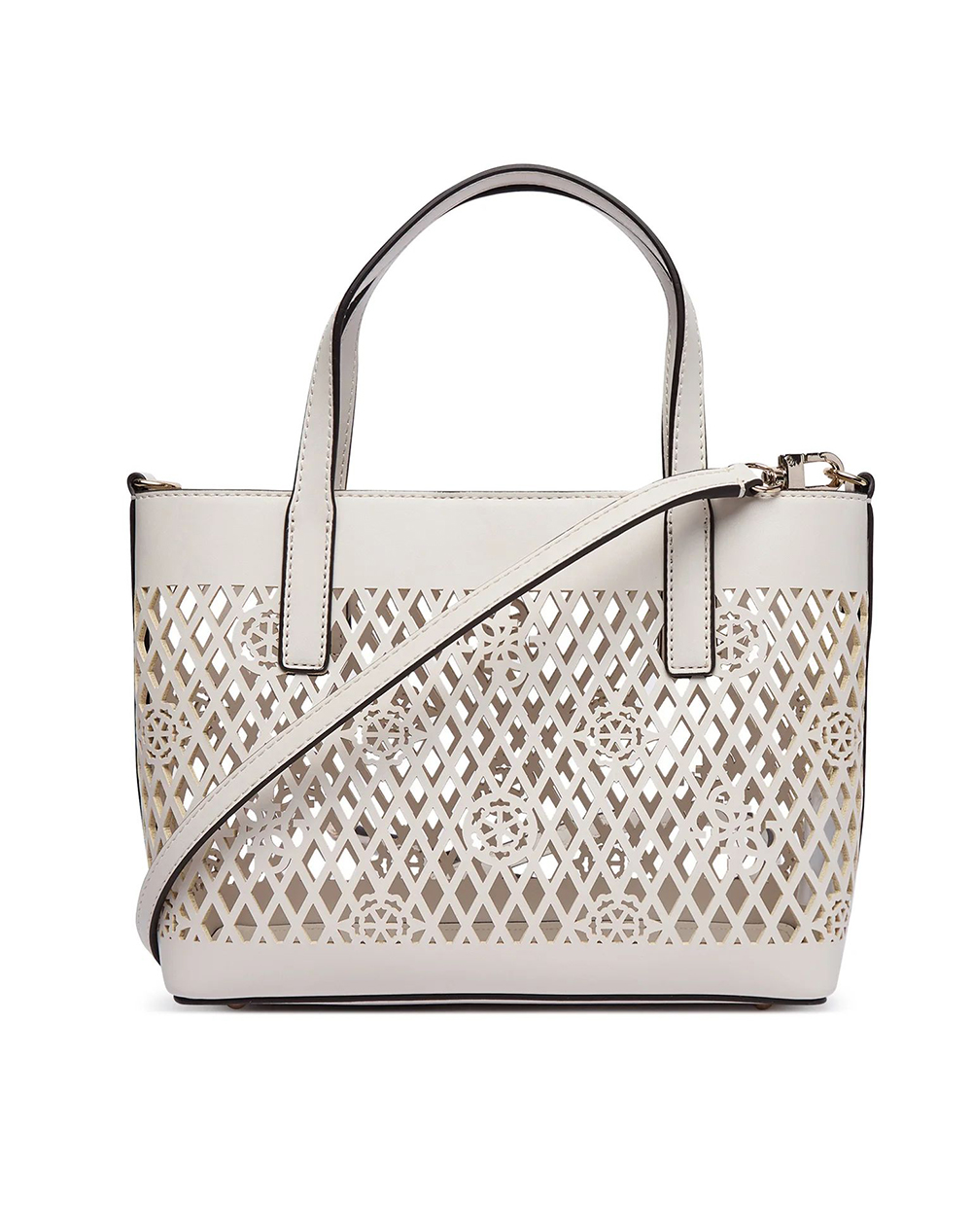 GUESS LETTY 2 IN 1 MINI TOTE ΤΣΑΝΤΑ ΓΥΝΑΙΚΕΙΟ HWPG9911750-OFF OffWhite