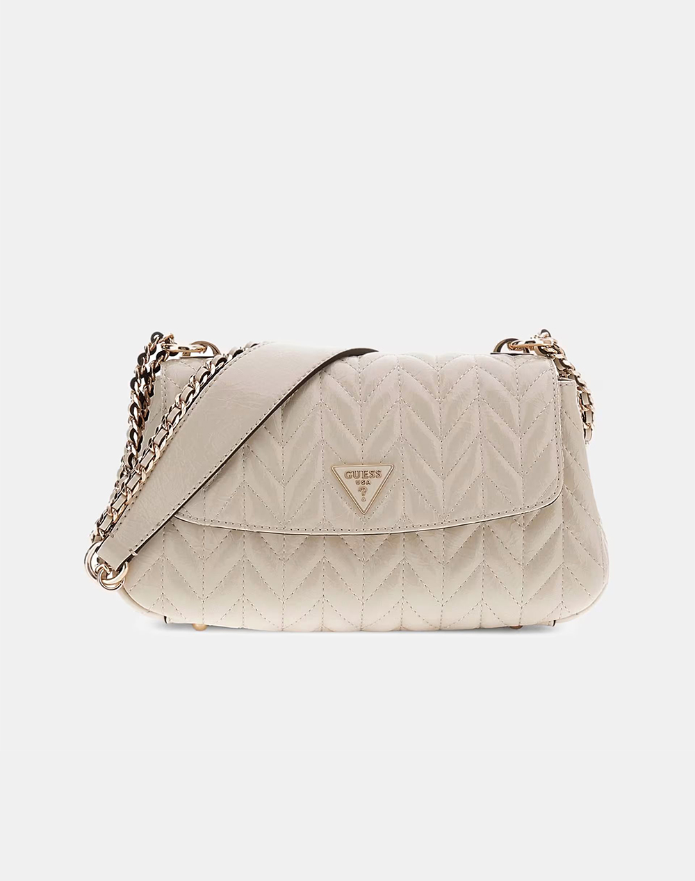 GUESS CHERYL CONVERTIBLE XBODY FLAP ΤΣΑΝΤΑ ΓΥΝΑΙΚΕΙΟ HWTQ9720210-STO Cream