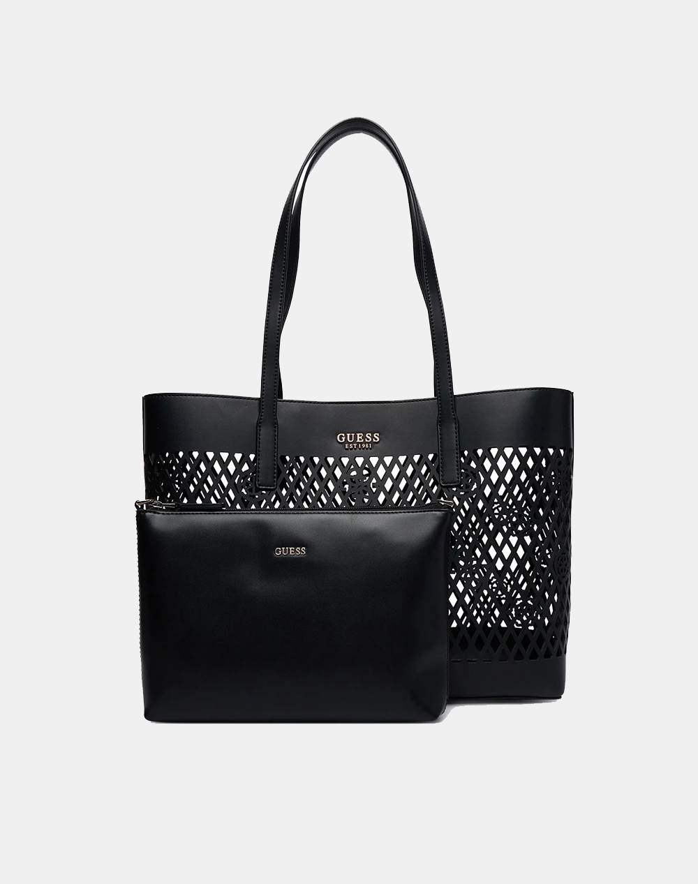 GUESS LETTY 2 IN 1 TOTE ΤΣΑΝΤΑ ΓΥΝΑΙΚΕΙΟ HWPG9911240-BLA Black