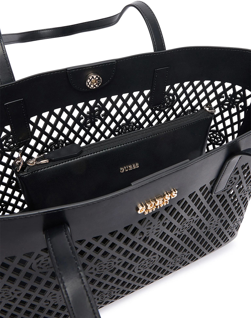Guess Letty 2 In 1 Tote Τσάντα Γυναικείο Hwpg9911240-Bla Black Γυναικεία αξεσουάρ τσάντες Politikos Shop Πολιτικός