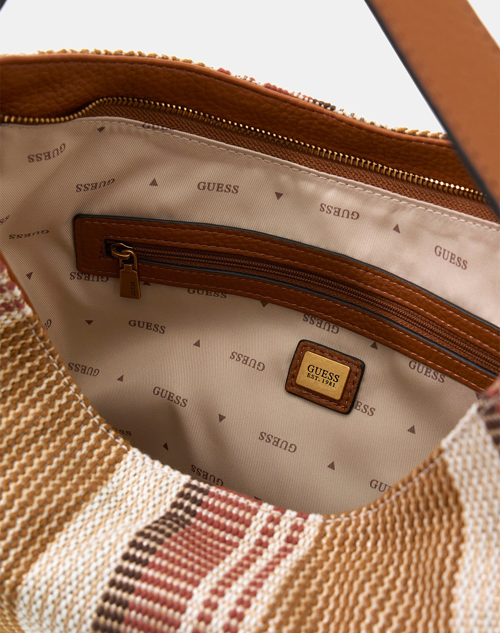Guess Camden Shoulder Bag Τσάντα Γυναικείο Hwab9308180-Cgm Cappuccino Γυναικεία αξεσουάρ τσάντες Politikos Shop Πολιτικός