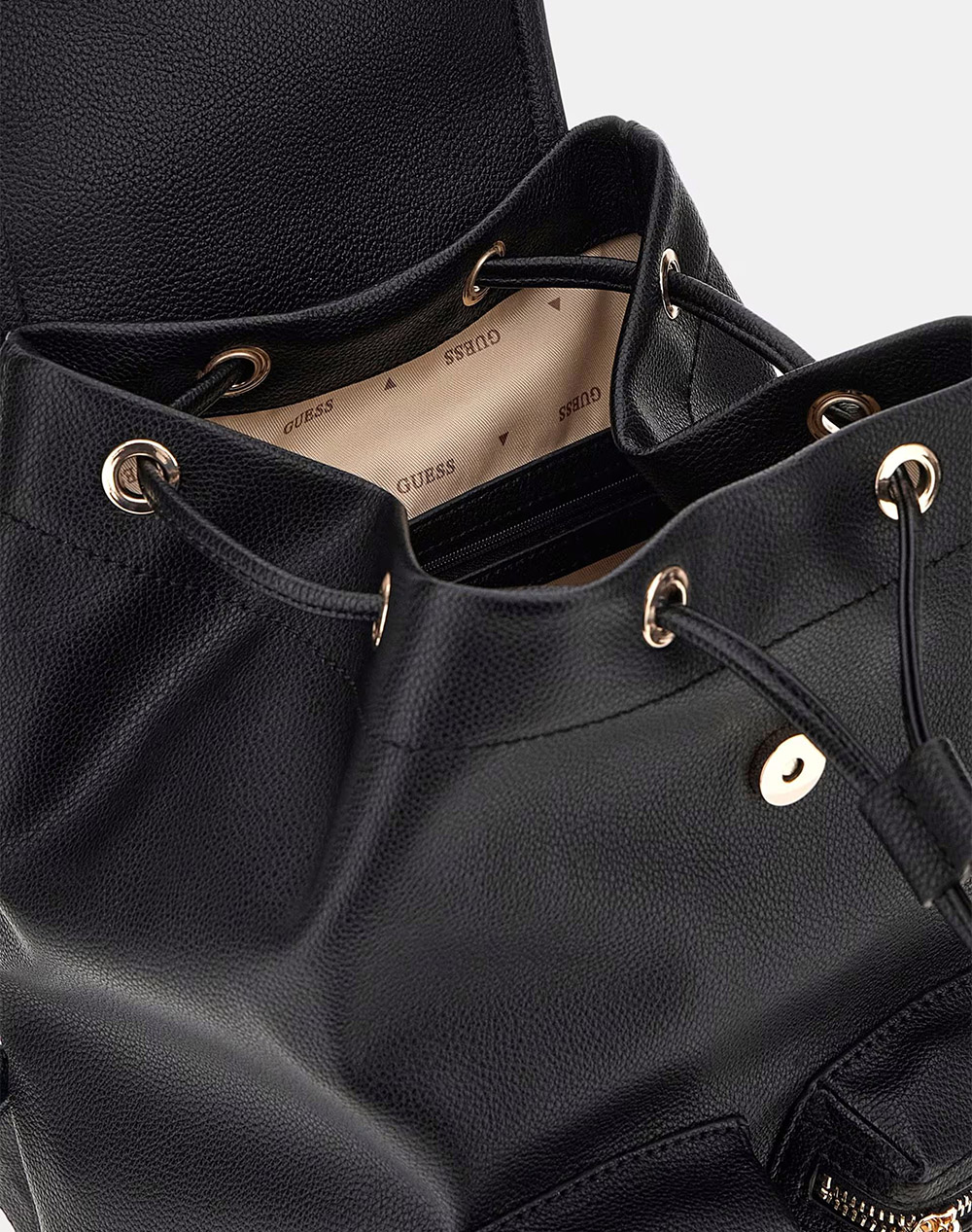 Guess Manhattan Ii Flap Backpack Τσάντα Γυναικείο Hwbg7118310-Bla Black Γυναικεία αξεσουάρ τσάντες Politikos Shop Πολιτικός