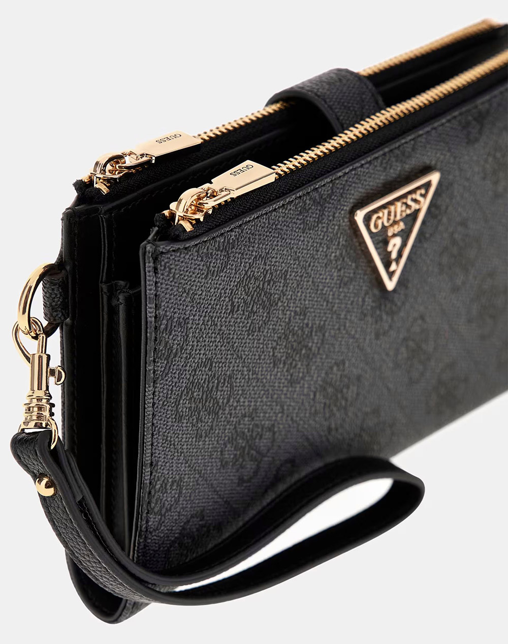 Guess Laurel Ii Slg Dbl Zip Orgnzr Αξεσουάρ Γυναικείο Swsg7459157-Clo Gray Γυναικεία αξεσουάρ Πορτοφολια Politikos Shop Πολιτικός