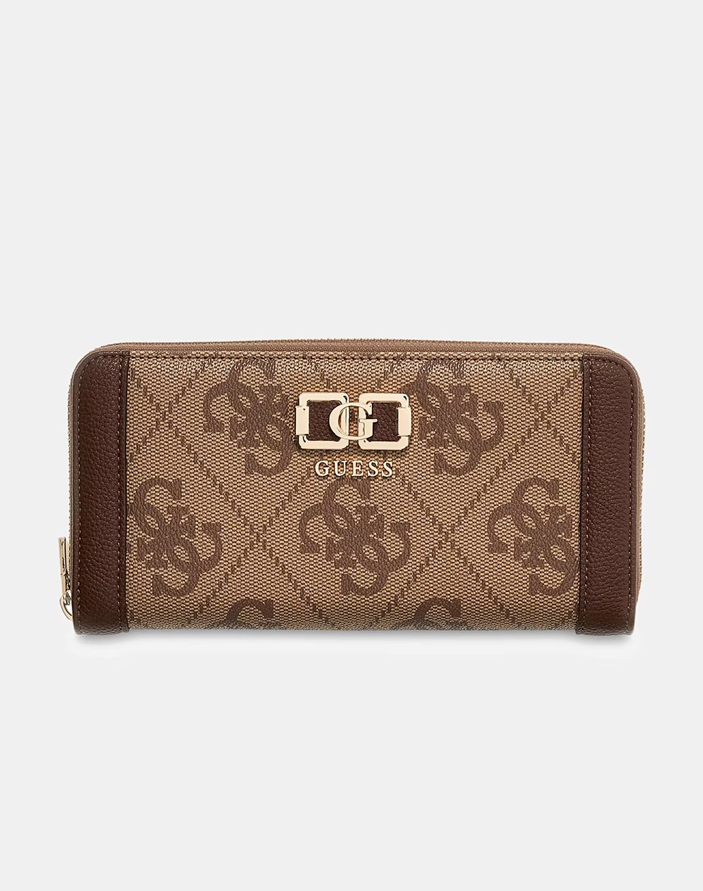 GUESS KARNILLA LOGO SLG LRG ZIP ARND ΠΟΡΤΟΦΟΛΙ ΓΥΝΑΙΚΕΙΟ SWOS9901146-LGW Brown