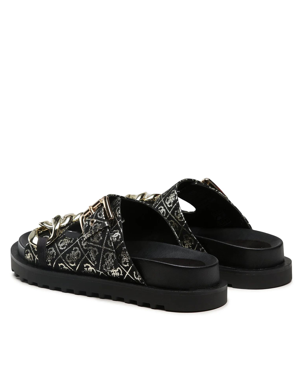 Guess Fatema Παπουτσι Γυναικείο Fl6Fatfal03-Blkpl Jetblack Γυναικεία παπούτσια Εσπαντριγιες Σανδαλια Politikos Shop Πολιτικός