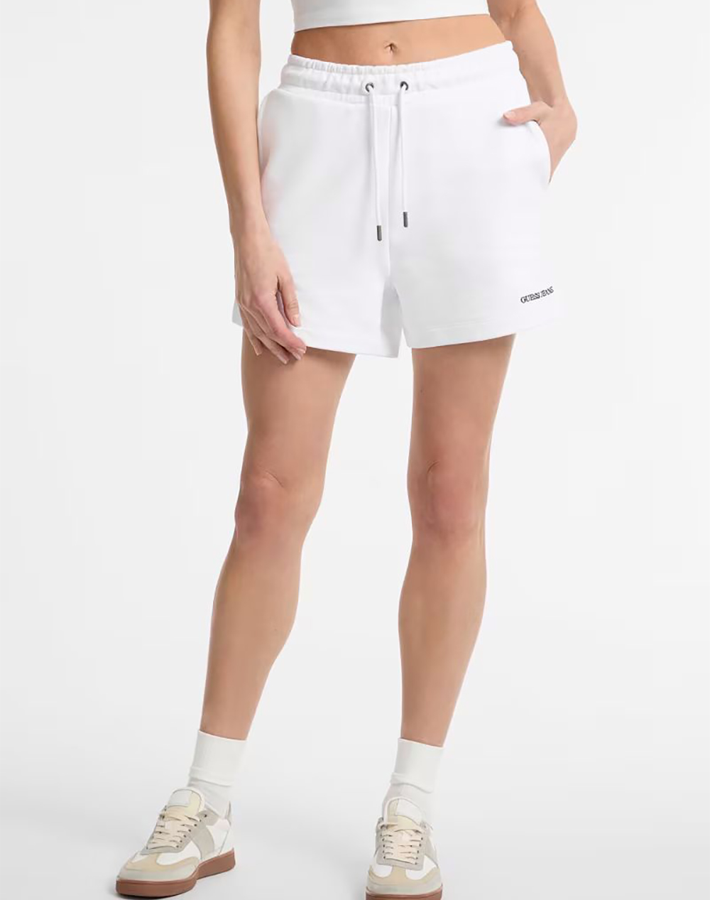 GUESS JEANS GJ REG EMBRO SHORTS ΣΟΡΤΣ ΓΥΝΑΙΚΕΙΟ W5GD0OK68I4-G011 White