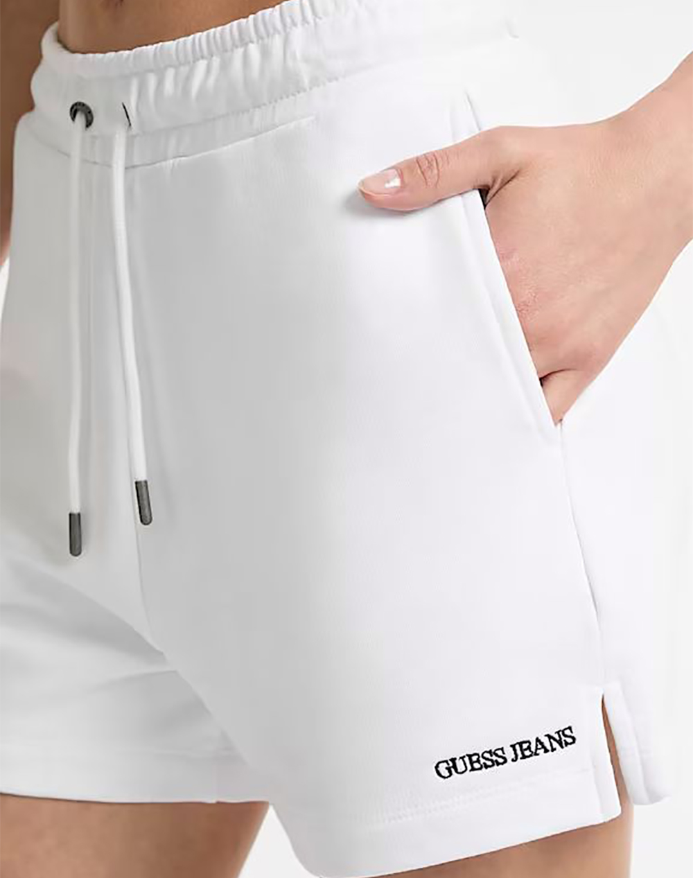 Guess Jeans Gj Reg Embro Shorts Σορτς Γυναικείο W5Gd0Ok68I4-G011 White Γυναικεία ρούχα Βερμουδες Politikos Shop Πολιτικός