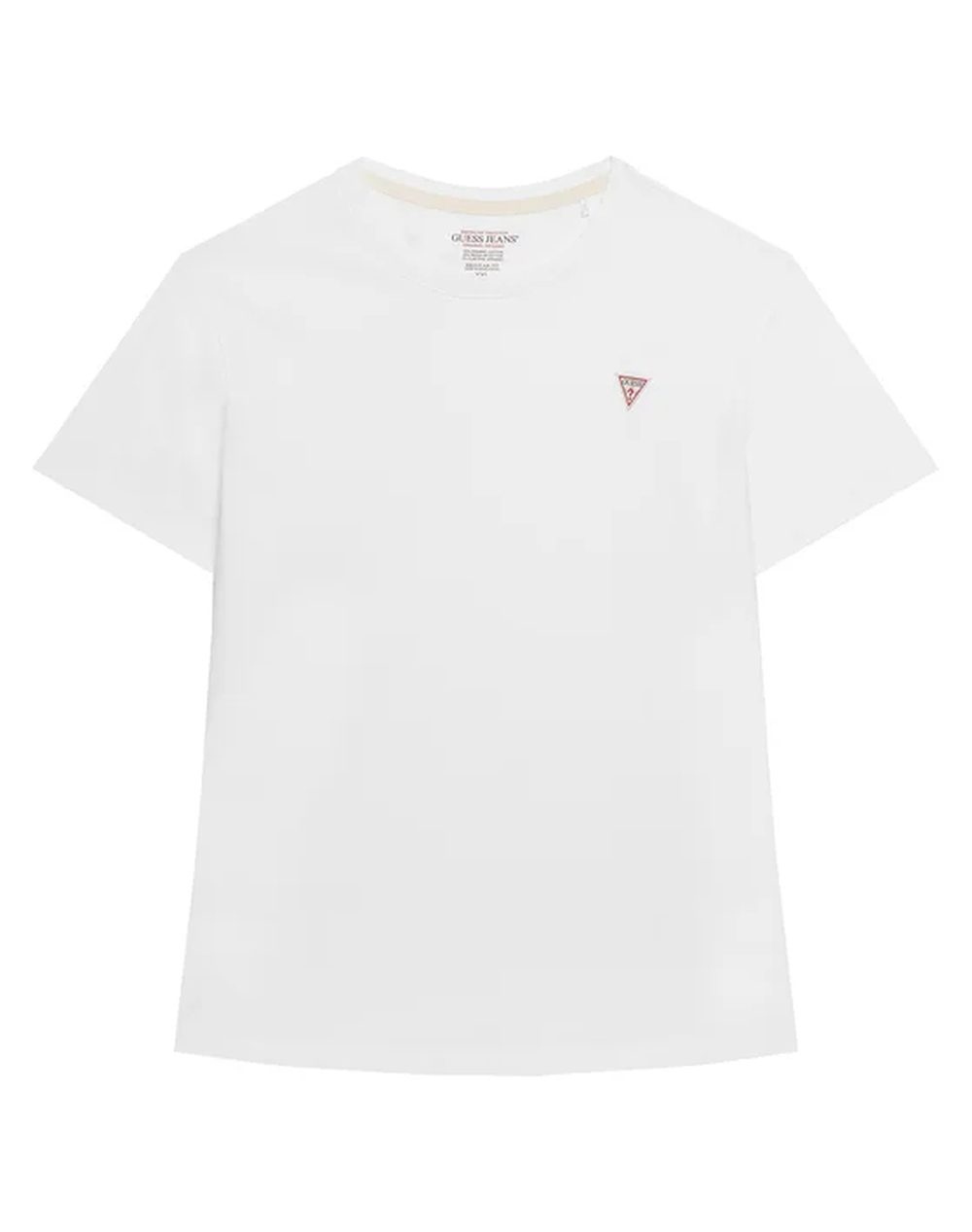 GUESS JEANS GJ SS CN REG MINI TRIANGLE TEE ΜΠΛΟΥΖΑ ΓΥΝΑΙΚΕΙΟ W4YI10J1314-G011 White