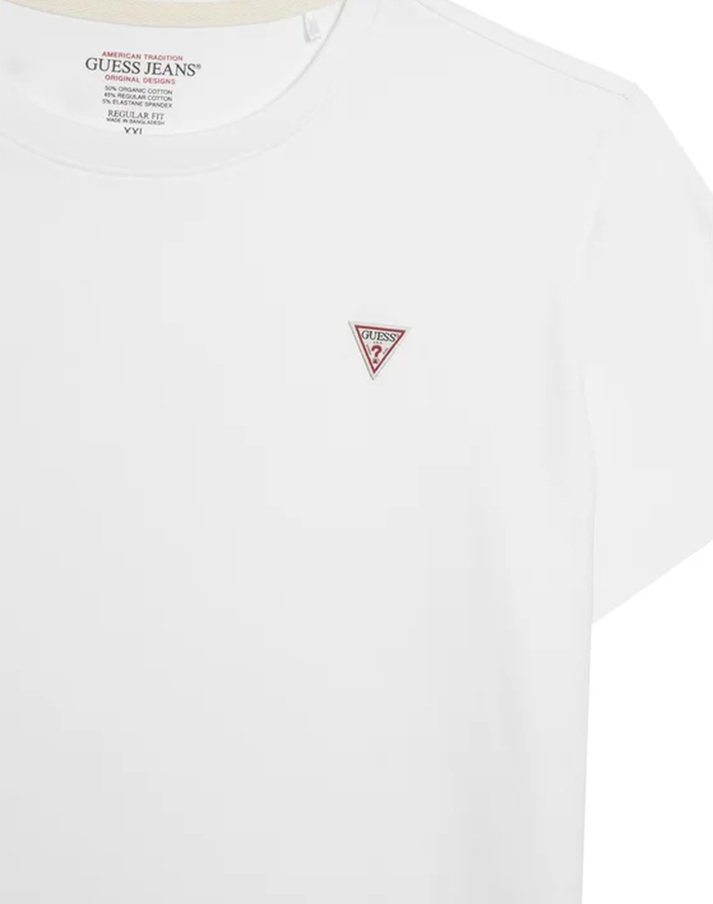 Guess Jeans Gj Ss Cn Reg Mini Triangle Tee Μπλούζα Γυναικείο W4Yi10J1314-G011 White Γυναικεία ρούχα μπλούζες Τ-Shirt Politikos Shop Πολιτικός