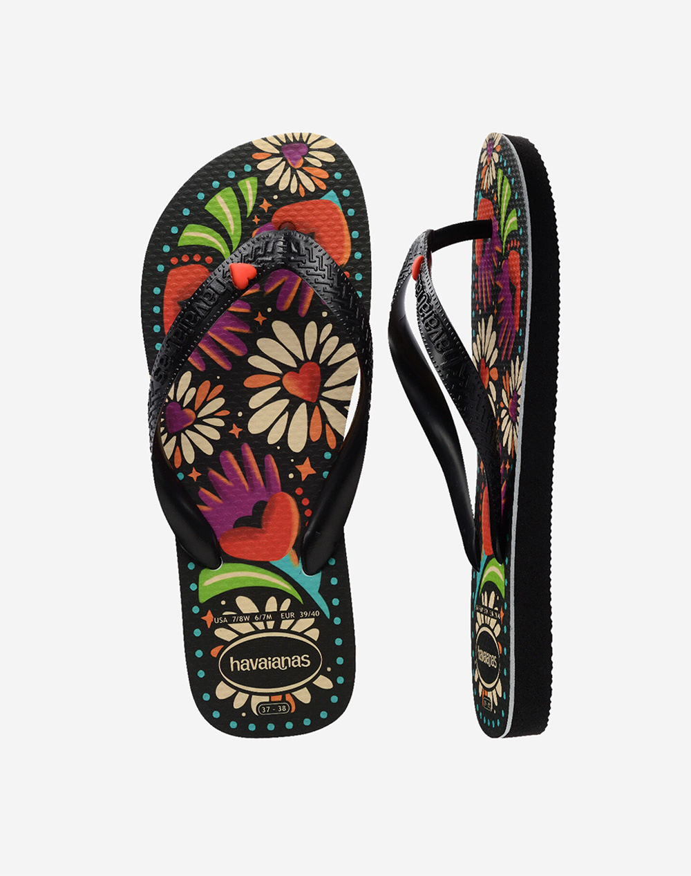 Havaianas Hav Top Begonia Coracao 4150745-00090 Black Γυναικεία παπούτσια Σαγιοναρες Politikos Shop Πολιτικός