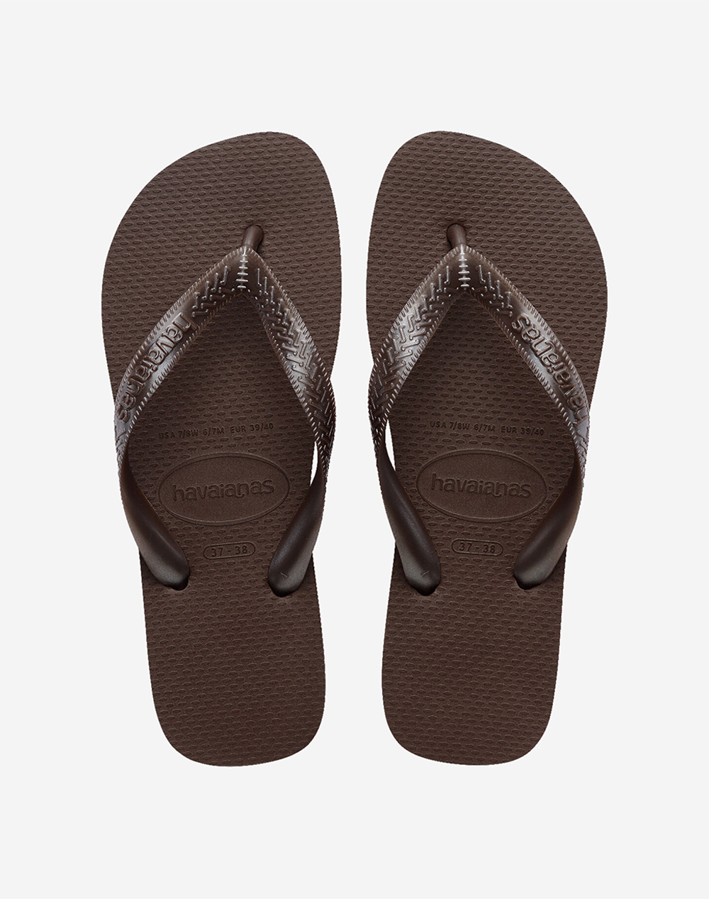 Havaianas Hav Top Tiras 4137428-00727 Darkbrown Γυναικεία παπούτσια Σαγιοναρες Politikos Shop Πολιτικός