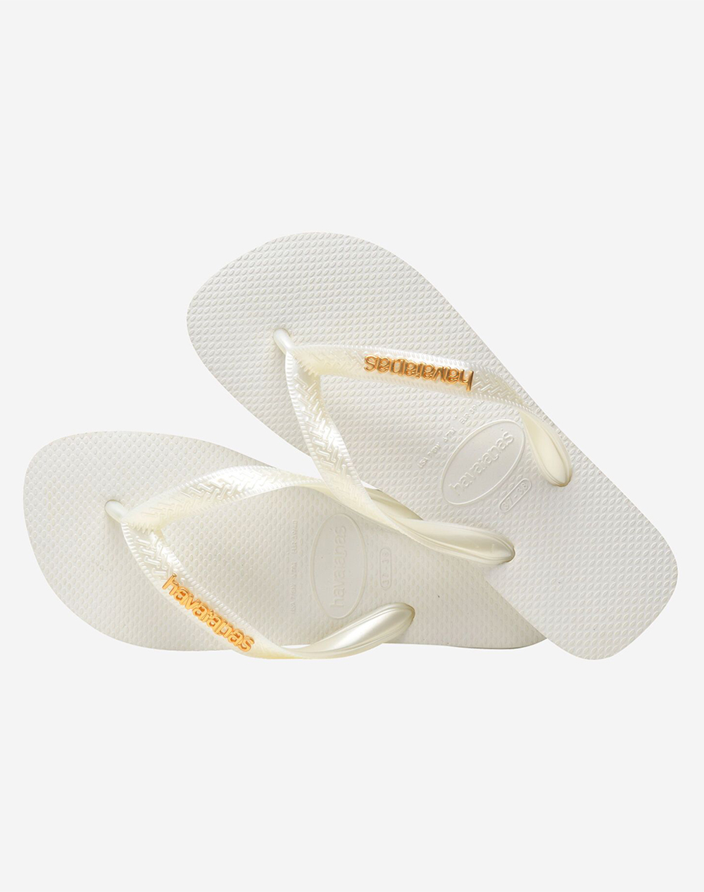 Havaianas Hav Top Logo Metallic 4127244-00001 White Γυναικεία παπούτσια Σαγιοναρες Politikos Shop Πολιτικός