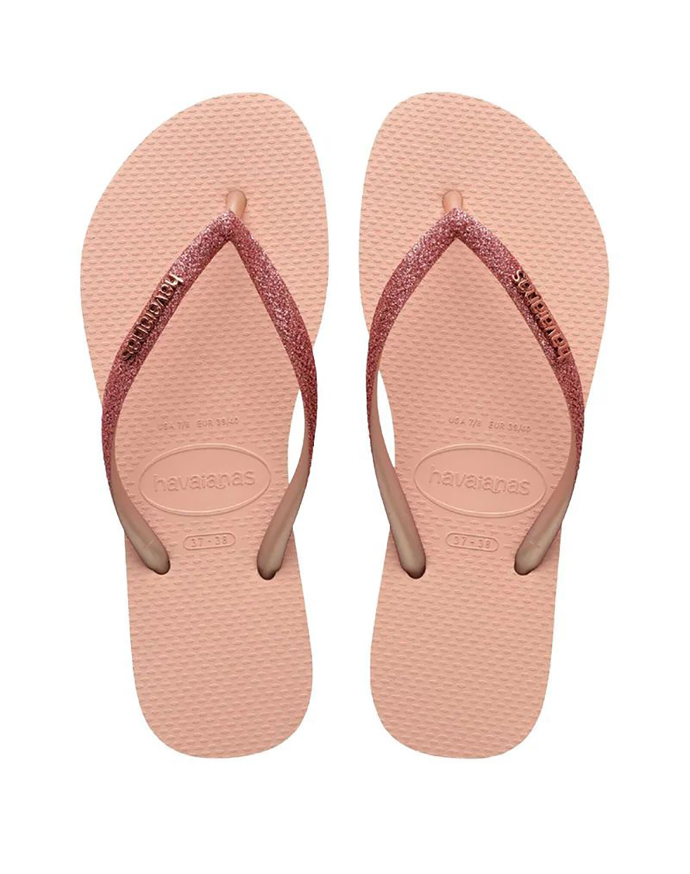 Havaianas Hav Slim Glitter Ii 4146975-9898 Pink Γυναικεία παπούτσια Σαγιοναρες Politikos Shop Πολιτικός