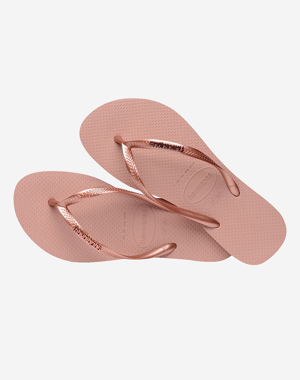 Havaianas Hav Slim Logo Metallic 4119875-6459 Pink Γυναικεία παπούτσια Σαγιοναρες Politikos Shop Πολιτικός
