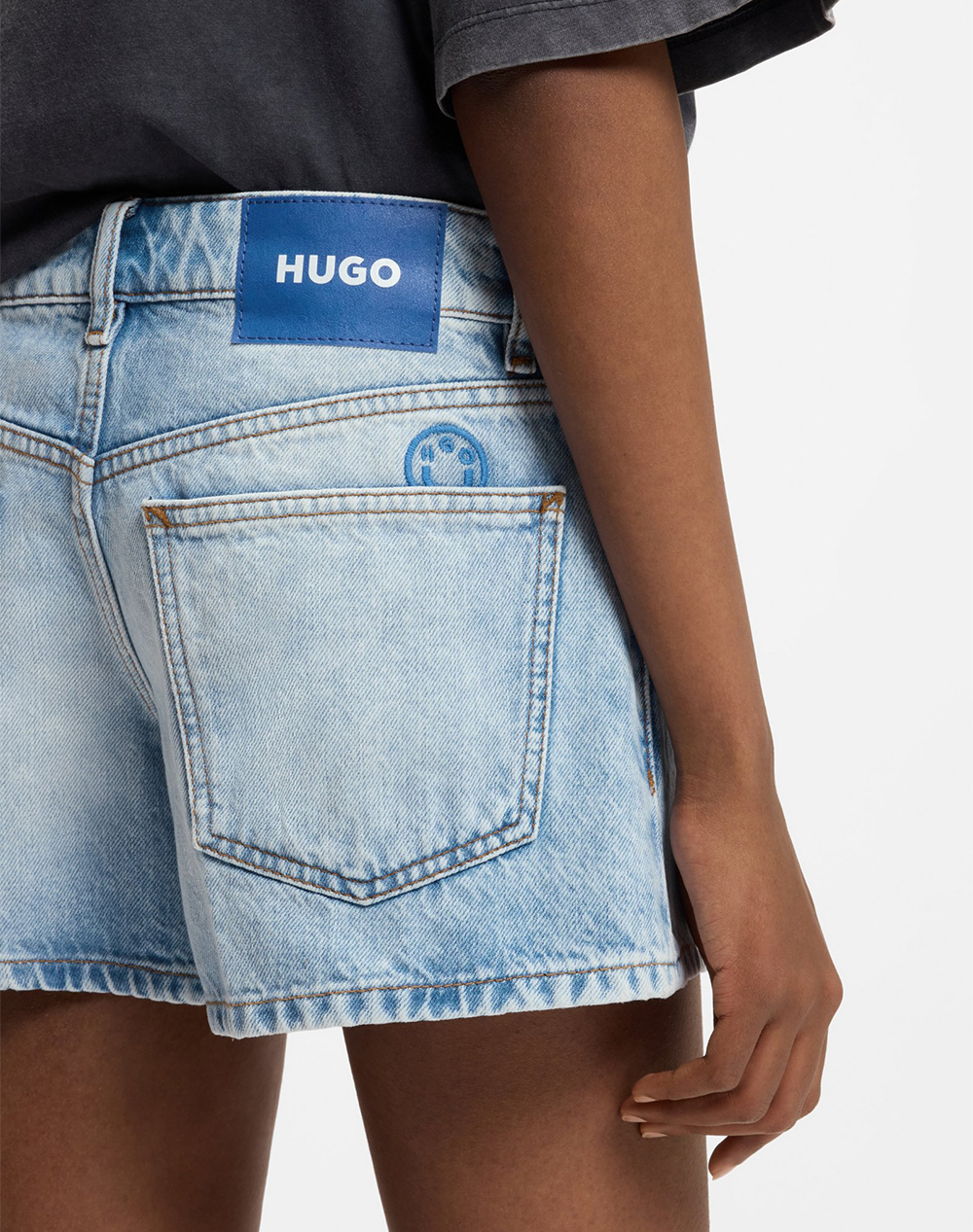 Hugo Galimon B 10278460 01 50557083-445 Denimlightblue Γυναικεία ρούχα Σορτς Βερμουδες Politikos Shop Πολιτικός