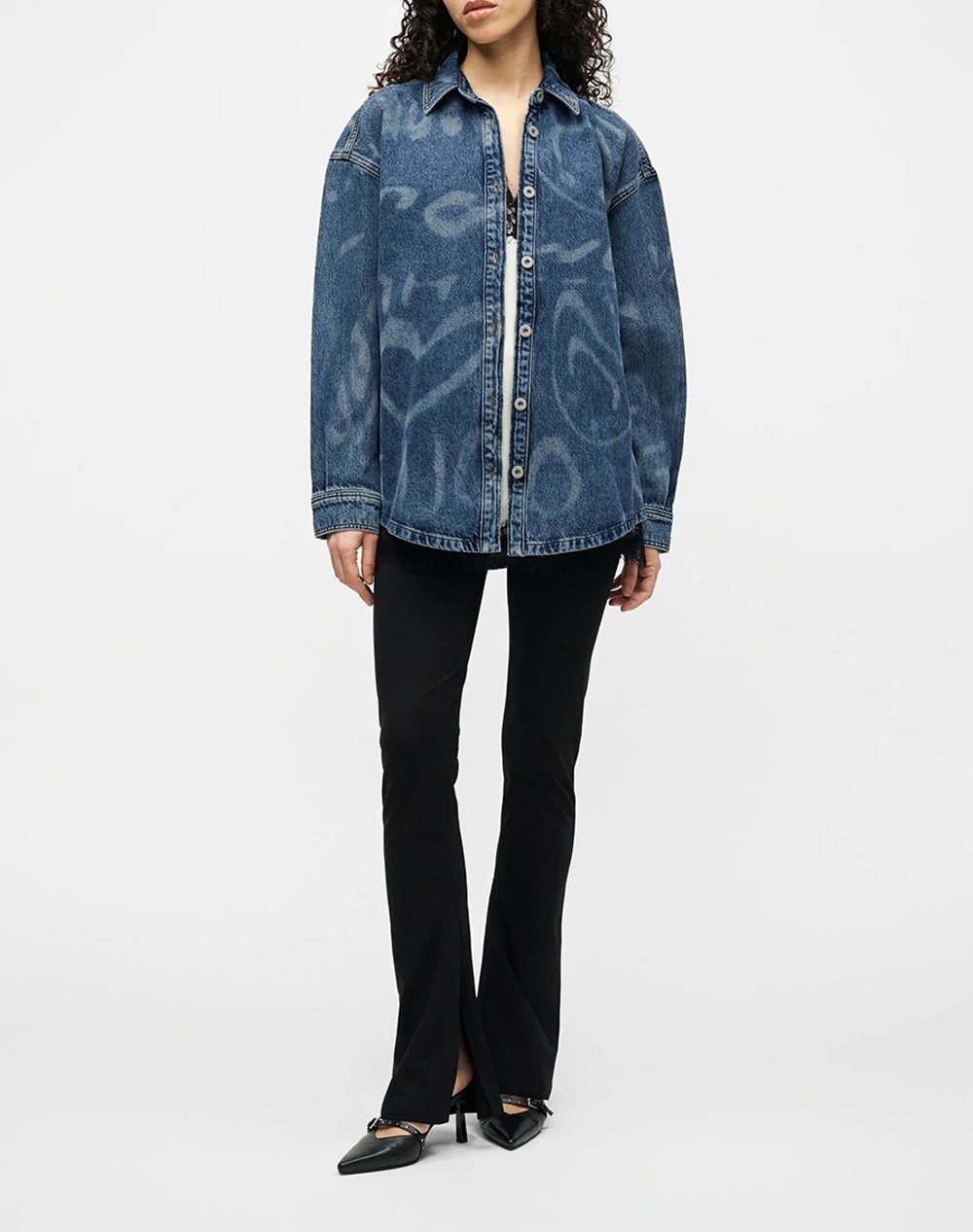Hugo Garesa 4 B 10276973 01 50553558-430 Denimblue Γυναικεία ρούχα πουκάμισα Politikos Shop Πολιτικός