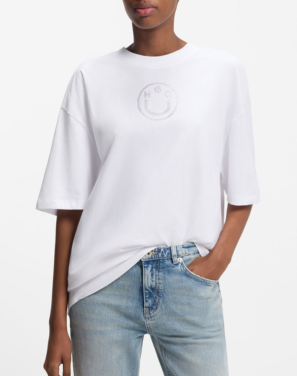 HUGO Oversized _Tee_B_9 10268404 01 50554940-100 White