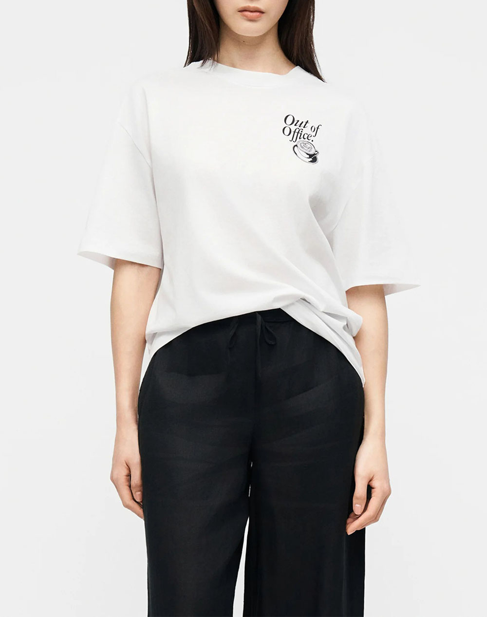 HUGO Oversized_Tee_B_10 10279019 01 50560772-100 White