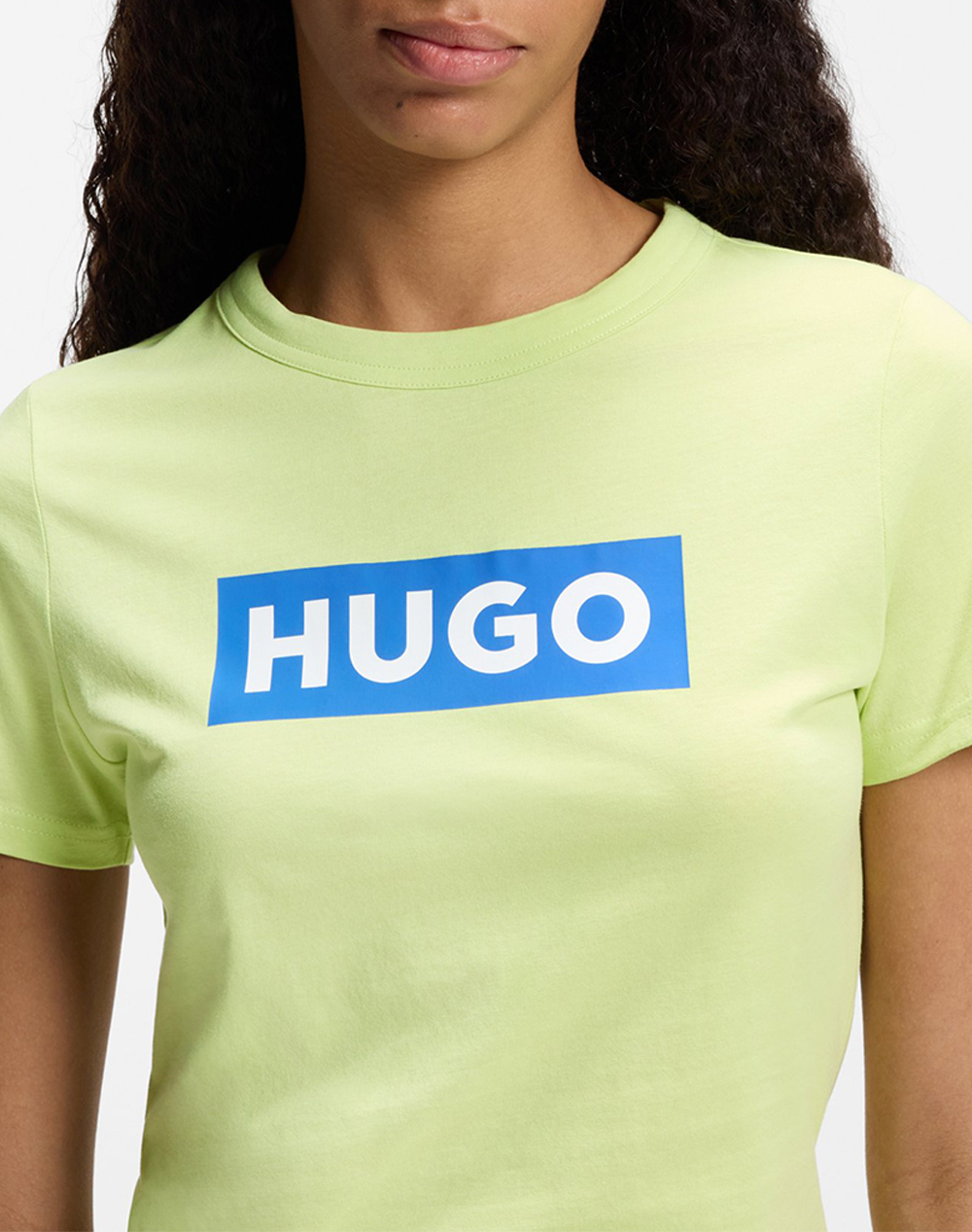 Hugo Classic Tee B 10258021 01 50510772-323-323 Lightgreen Γυναικεία ρούχα μπλούζες Τ-Shirt Politikos Shop Πολιτικός