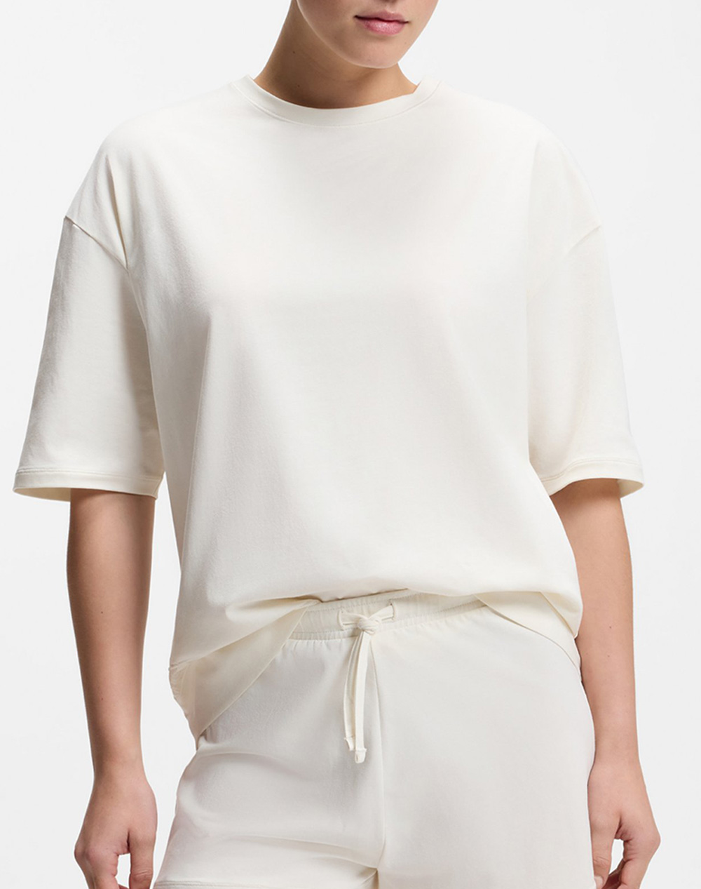 HUGO MESH LOGO SHORT-SET 10277442 01 50561609-110 Ecru