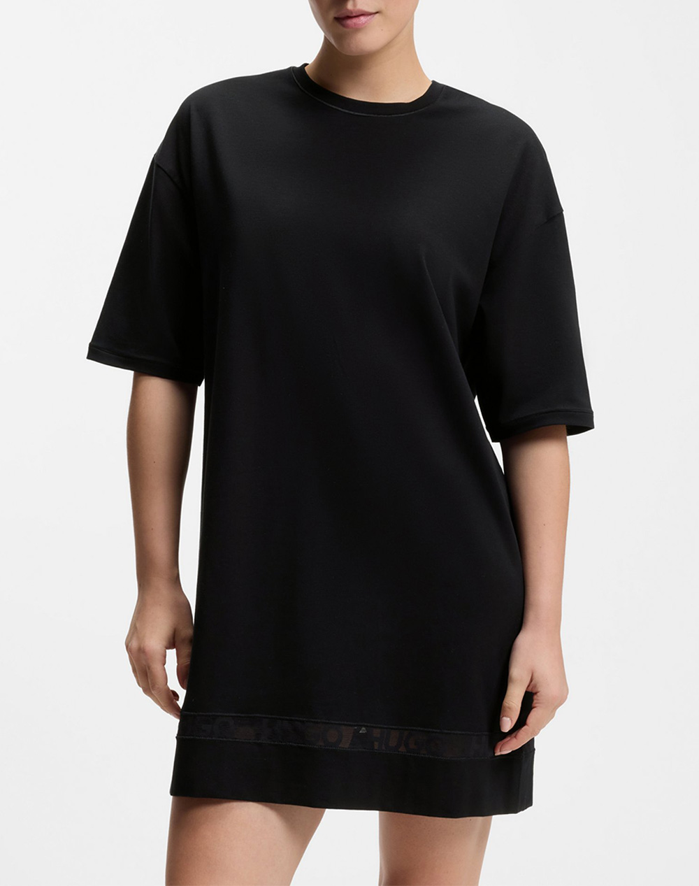 HUGO MESH LOGO NIGHTY 10277442 01 50561598-001 Black